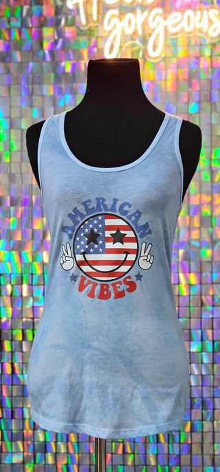 American Vibes Smiley Tank