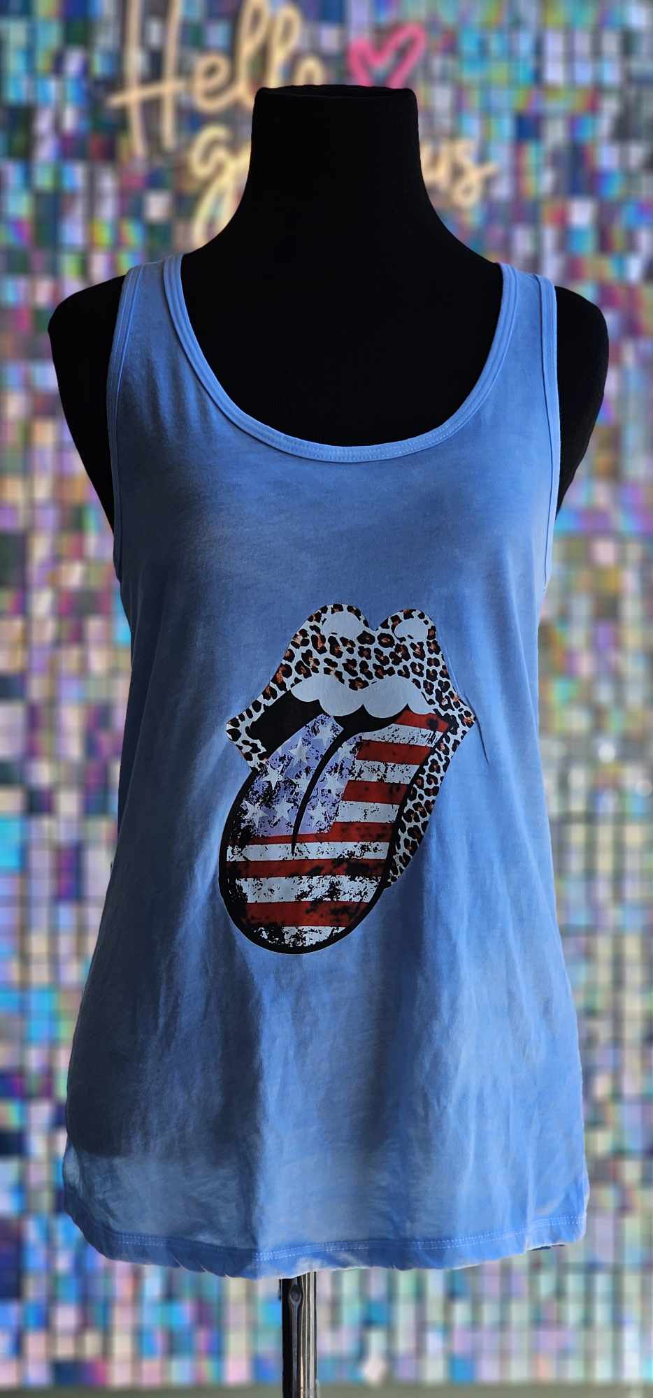 Freedom Lips Cheetah Tank